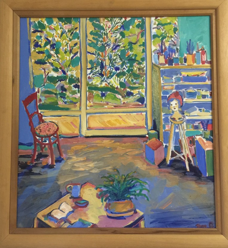 Studio oil painting Toni B